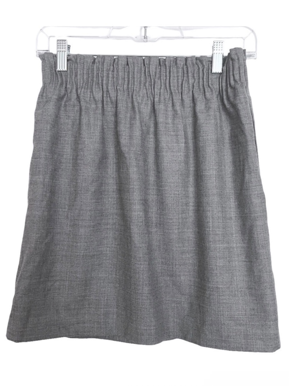 J Crew Factory Gray Wool Blend Mini Skirt Size 2